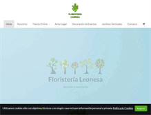 Tablet Screenshot of floristerialeon.com